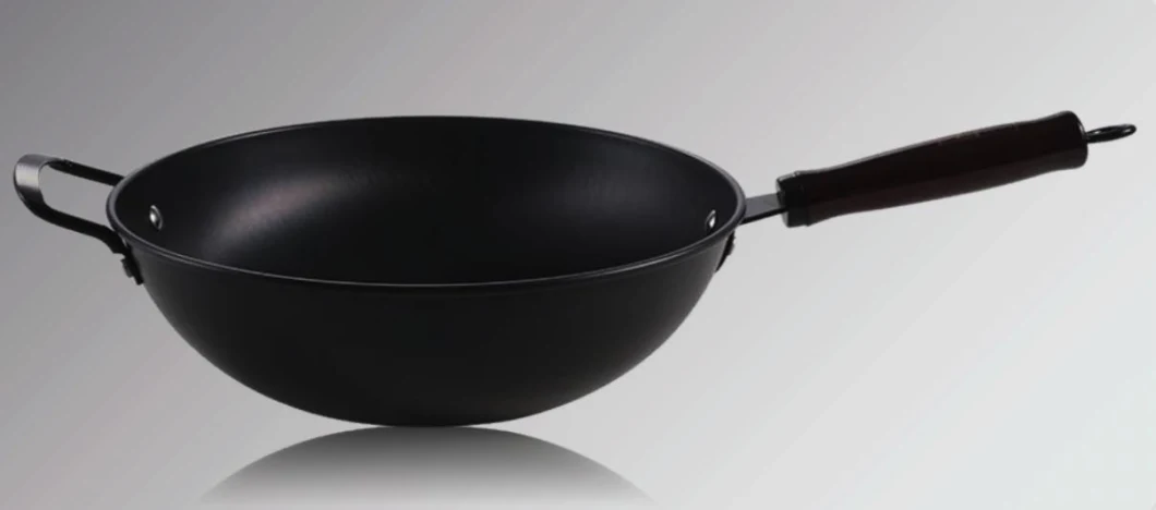 Custom Cookware Manufacturer Commercial Restaurante Stir Frying Iron Wok