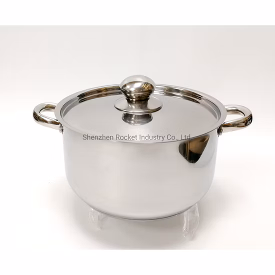 Frigideira de aço inoxidável de formato reto